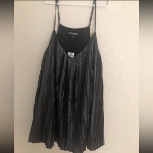 Womens large Express metallic shimmer sleeveless top new